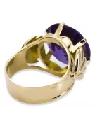 8K geltonas auksas Alexandrite Žiedas Vintažiniai papuošalai vrc029x-ax Art Deco Rusiškas sovietinis SSRS stilius